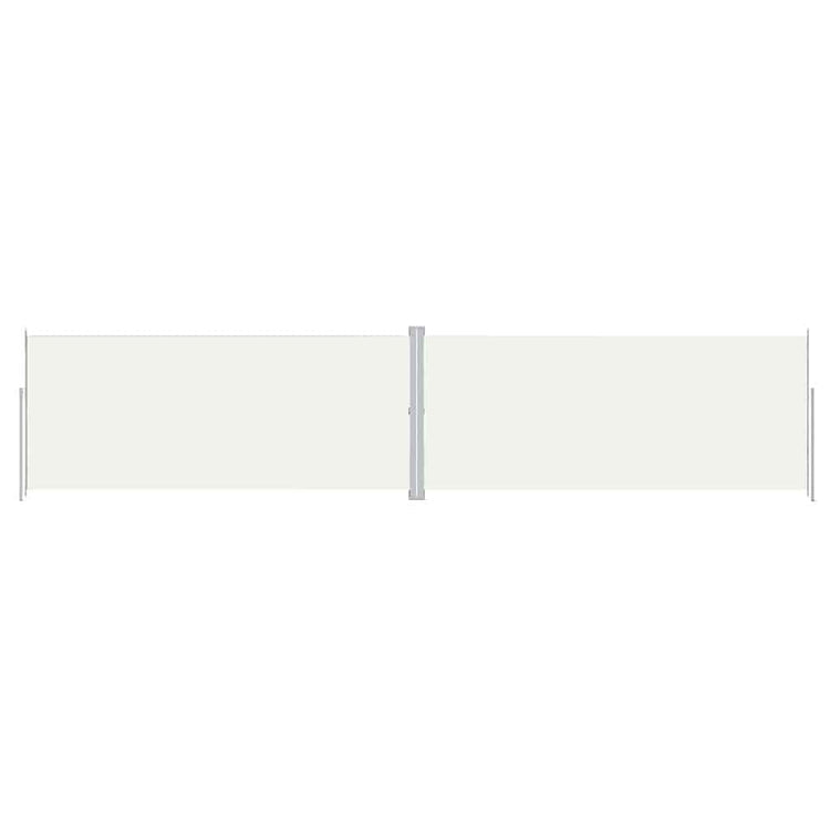 VIDAXL -Windschutzscheibe ausziehbar 220x1000 cm cremefarben