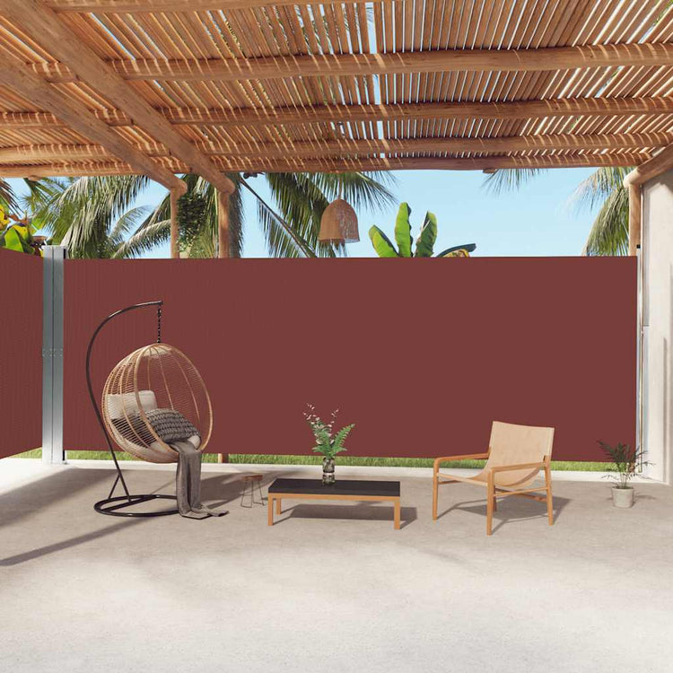 Vidaxl Windschutzscheibe ausziehbar 220x1000 cm Braun
