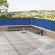 VIDAXL -Windschutzscheibe ausziehbar 117x1200 cm blau