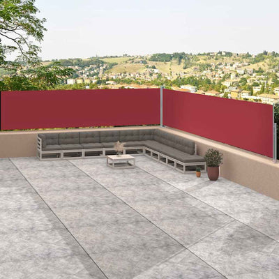 VIDAXL -Windschutzscheibe ausziehbar 117x1200 cm rot