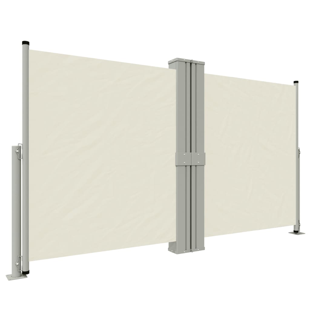 VIDAXL -Windschutzscheibe extendable 140x1200 cm cremefarben -gepflegt