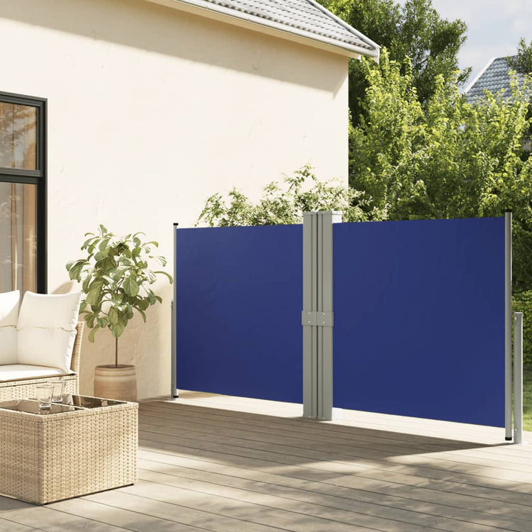 VIDAXL -Windschutzscheibe 140x1200 cm blau