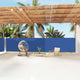 VIDAXL -Windschutzscheibe 160 x 1200 cm blau