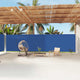 VIDAXL -Windschutzscheibe aus Erweiterbar 200x1200 cm blau