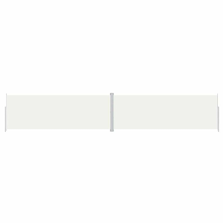 VIDAXL -Windschutzscheibe ausziehbar 220x1200 cm cremefarben