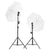 Vidaxl Studio Lighting Set mit Stativen und Regenschirmen - afbeelding 1