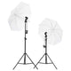 Vidaxl Studio Lighting Set mit Stativen und Regenschirmen