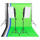 Vidaxl Studio Lighting Set mit Hintergründen und Softboxen