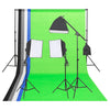 Vidaxl Fotostudio Lighting Set mit Hintergrund und Reflektor