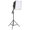 Vidaxl Fotostudio Lighting Set mit Hintergrund und Reflektor
