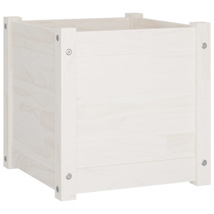 VIDAXL -Planungsbox 40x40x40 cm Festkiefer weiß