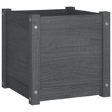 VIDAXL -Planungsbox 40x40x40 cm Festkiefergrau - afbeelding 2