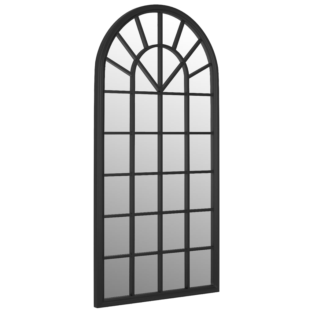 Vidaxl Mirror 90x45 cm Eisenschwarz
