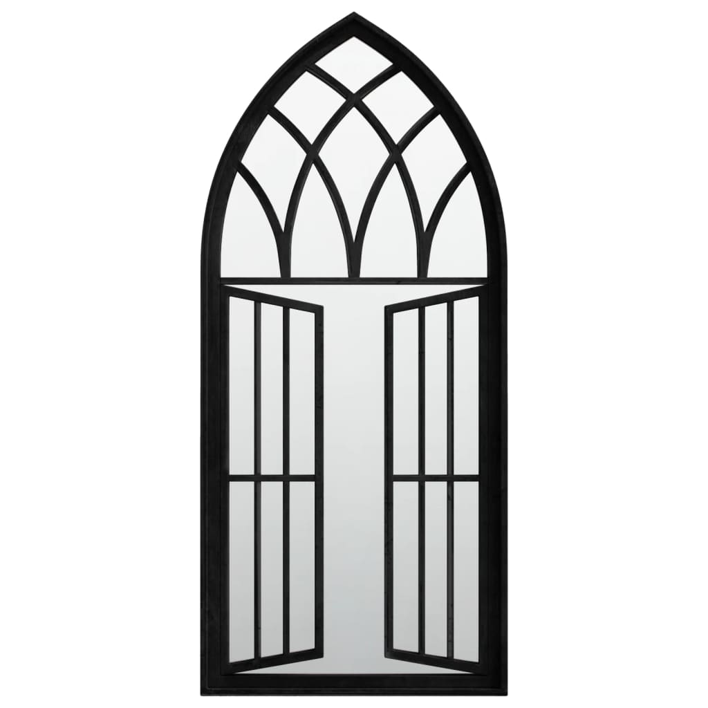 Vidaxl Mirror 100x45 cm Eisenschwarz