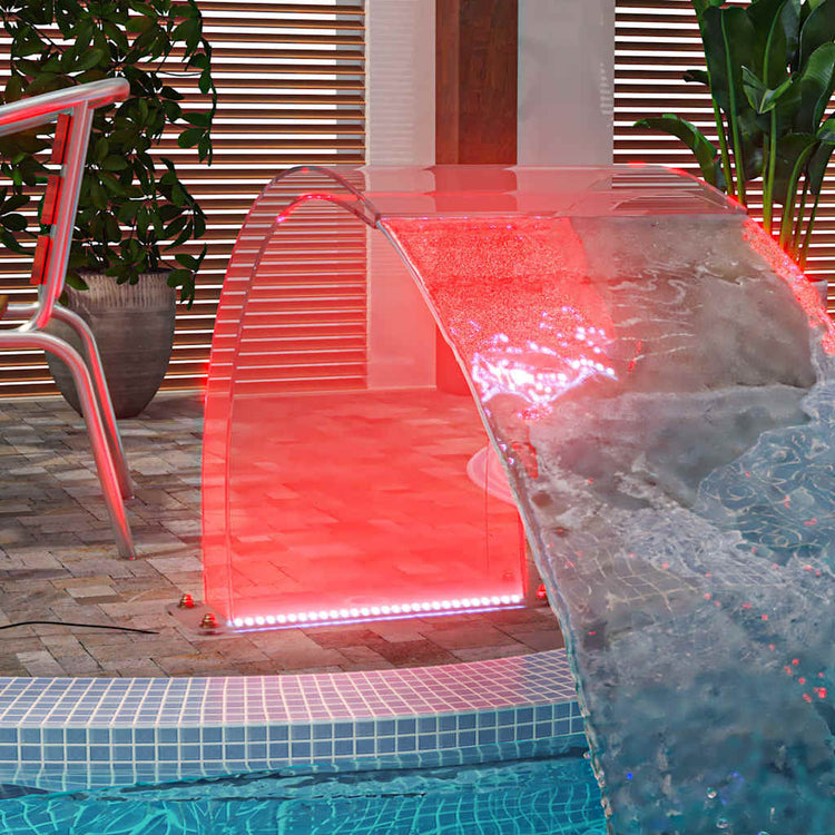 Vidaxl Schwimmbadbrunnen mit RGB -LEDs 50 cm Acryl