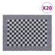 Vidaxl Küchentücher 20 St 50x70 cm Baumwollblau und Weiß