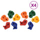 Vidaxl -Klettersteine ​​40 STs mit multi -gelenktem Seil