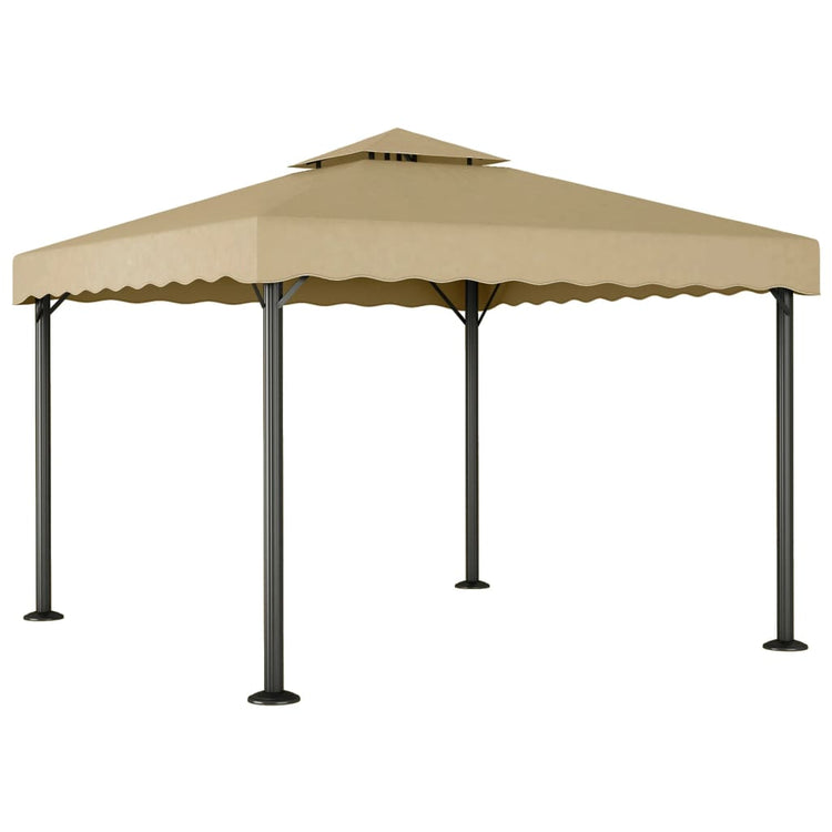 Vidaxl Arbor 3x3 M Aluminium und Stahltaupe