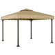 Vidaxl Arbor 3x3 M Aluminium und Stahltaupe