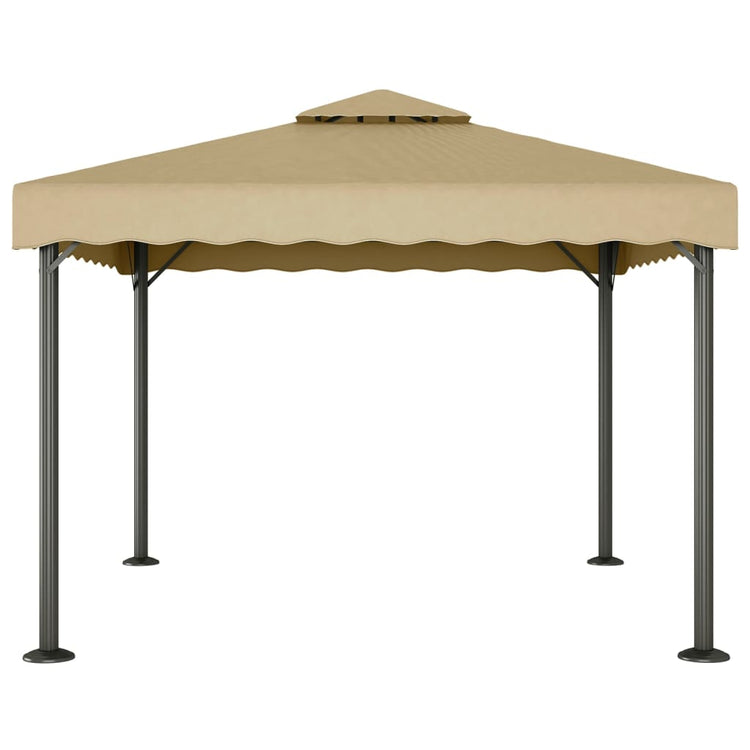 Vidaxl Arbor 3x3 M Aluminium und Stahltaupe