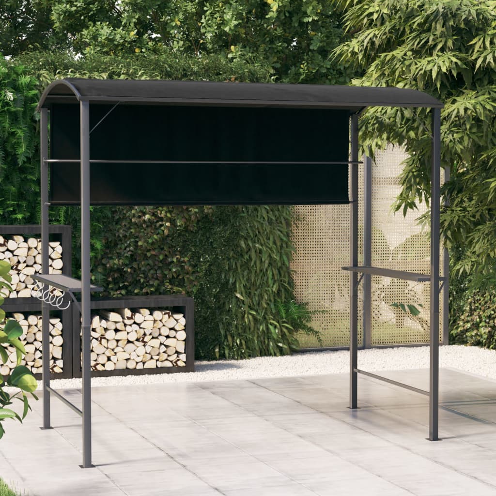 Vidaxl -Laube mit Dach 220x110x200 cm Anthrazit -ausgelöst