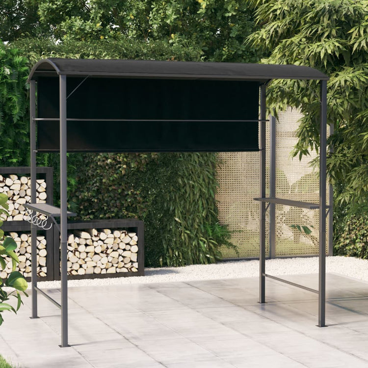 Vidaxl -Laube mit Dach 220x110x200 cm Anthrazit -ausgelöst