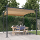 Vidaxl Garden Practor mit ausziehbarem Dach 3x3 m Taupe