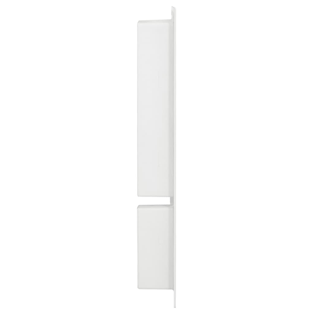 VIDAXL -Dusche mit 2 Fächern 41x69x9 cm Hochglanz weiß