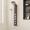 Vidaxl Duschpaneel System Glas Brown