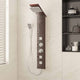 Vidaxl Duschpaneel System Glas Brown