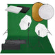 Vidaxl Photo Studio -Set mit Beleuchtungssatz, Hintergrund und Reflektor