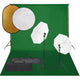 Vidaxl Photo Studio -Set mit Beleuchtungssatz, Hintergrund und Reflektor