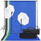 Vidaxl Photo Studio Set mit Beleuchtungsset und Hintergrund