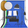 Vidaxl Photo Studio -Set mit Beleuchtungssatz, Hintergrund und Reflektor