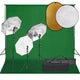 Vidaxl Photo Studio -Set mit Beleuchtungssatz, Hintergrund und Reflektor