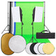 Vidaxl Photo Studio -Set mit Beleuchtungssatz, Hintergrund und Reflektor
