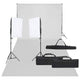 Vidaxl Photo Studio Set mit Beleuchtungsset und Hintergrund