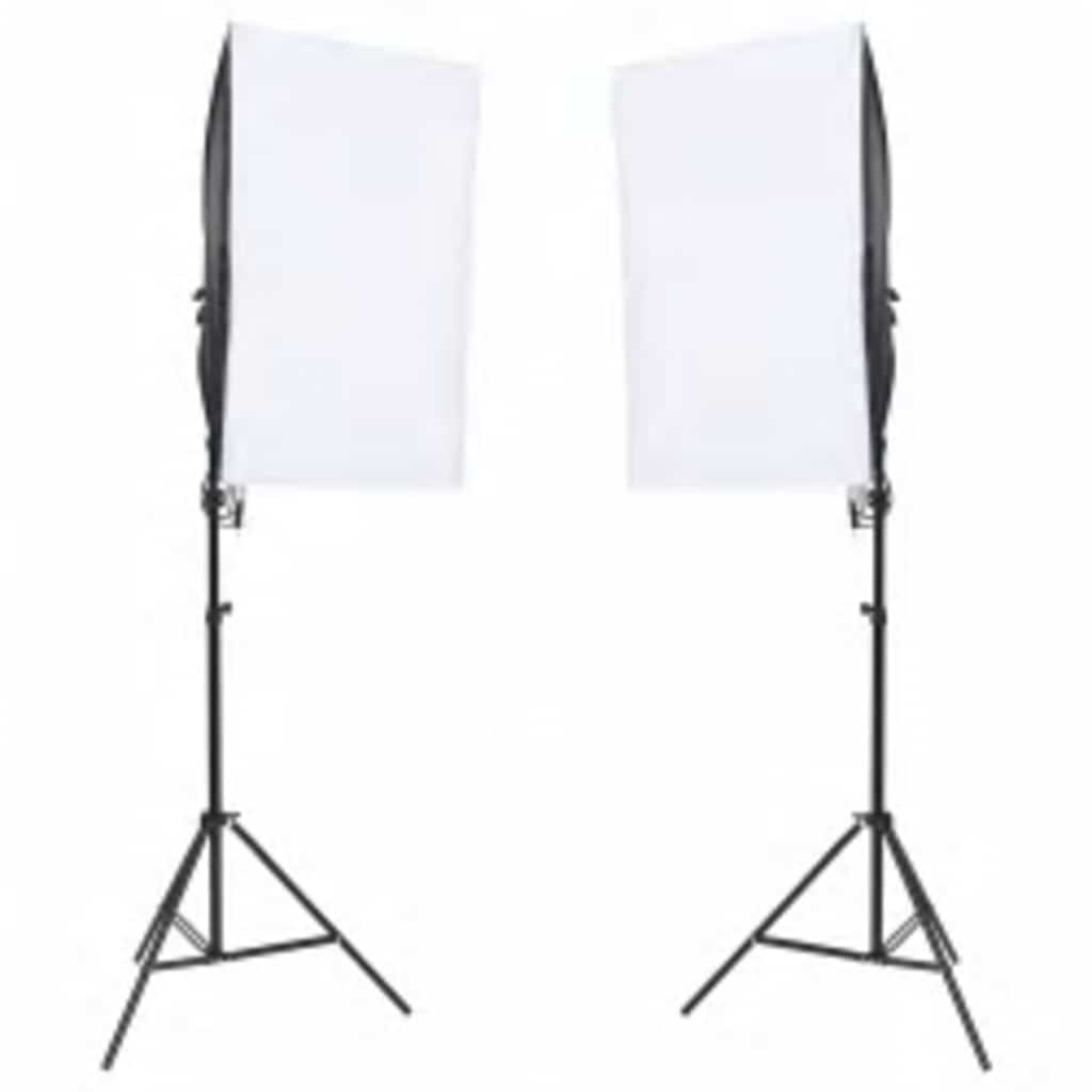 Vidaxl Photo Studio -Set mit Beleuchtungssatz, Hintergrund und Reflektor