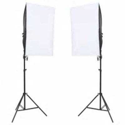 Vidaxl Photo Studio -Set mit Beleuchtungssatz, Hintergrund und Reflektor