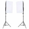 Vidaxl Photo Studio -Set mit Beleuchtungssatz, Hintergrund und Reflektor