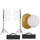 Vidaxl Photo Studio -Set mit Beleuchtungssatz, Hintergrund und Reflektor