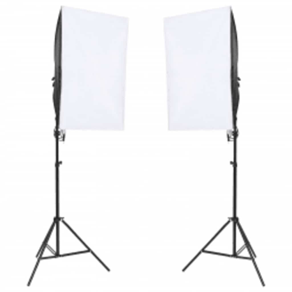 Vidaxl Photo Studio -Set mit Beleuchtungssatz, Hintergrund und Reflektor