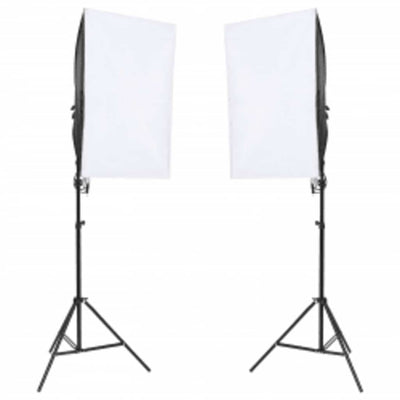 Vidaxl Photo Studio -Set mit Beleuchtungssatz, Hintergrund und Reflektor