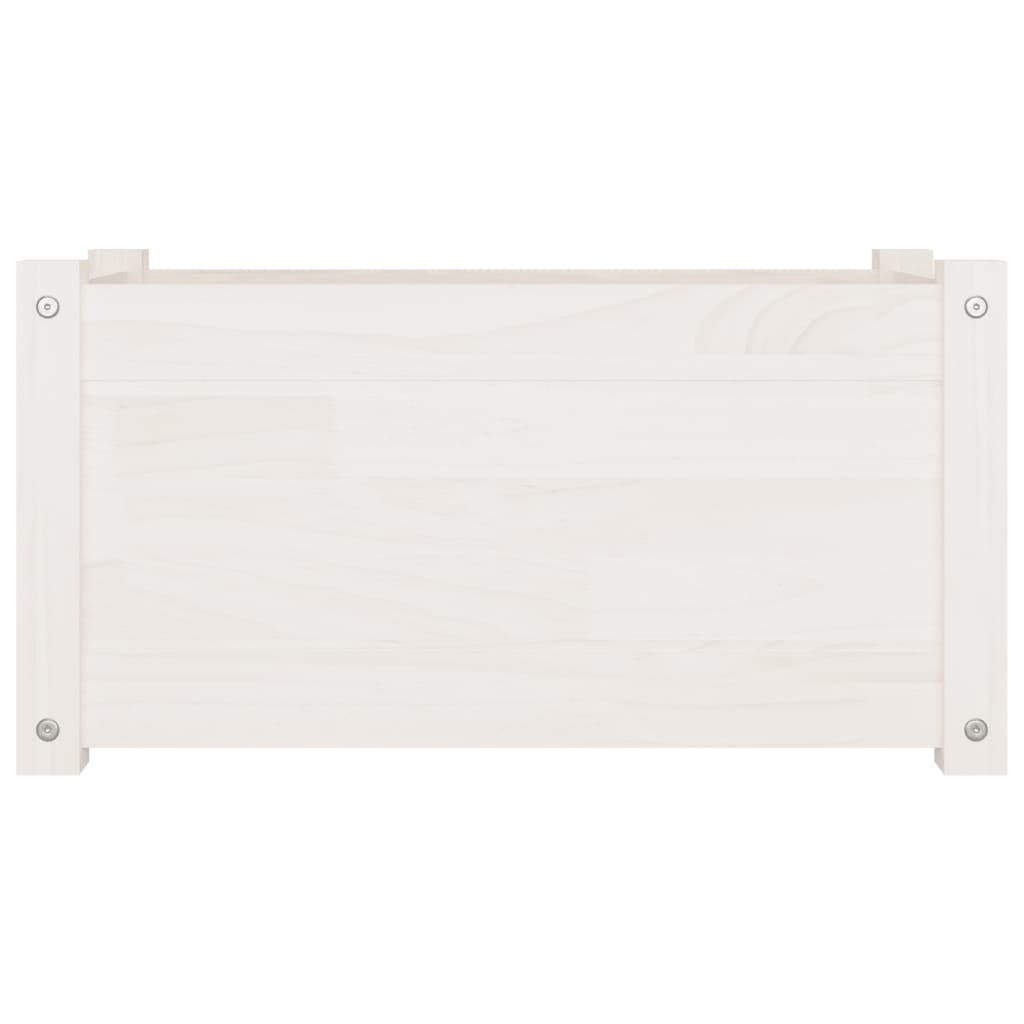 VIDAXL -Planungsbox 60x31x31 cm Festkiefer weiß