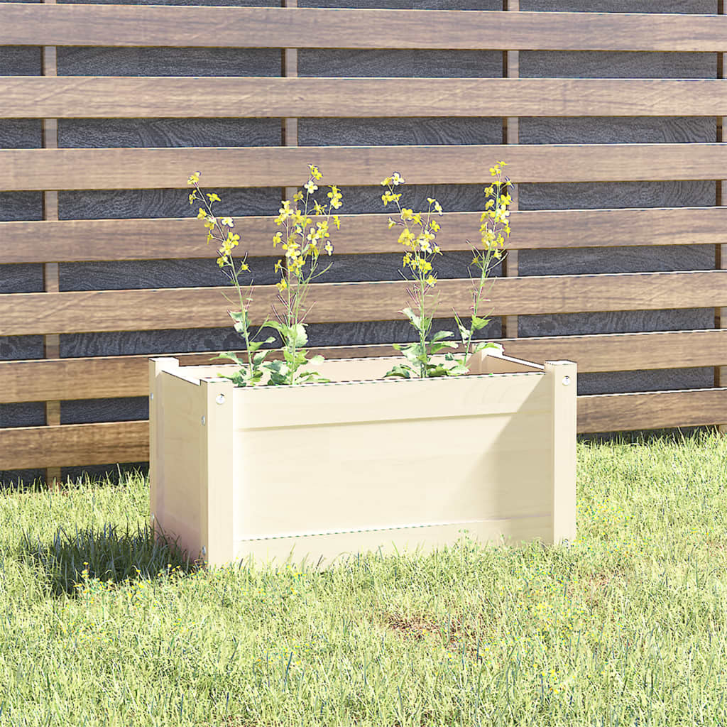 VIDAXL -Planungsbox 60x31x31 cm Festkiefer weiß