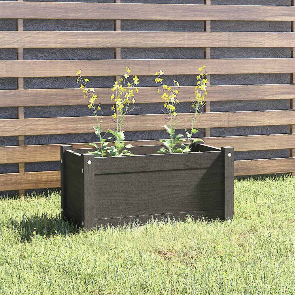 VIDAXL -Planungsbox 60x31x31 cm Festkiefergrau