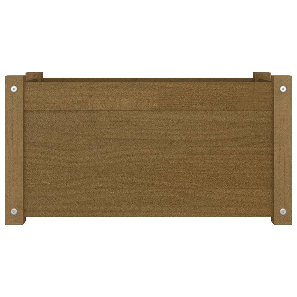 VIDAXL -Planungsbox 60x31x31 cm Festkiefer Honigbraun