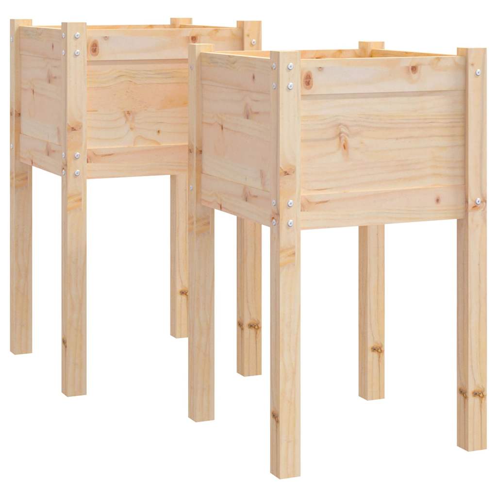 VIDAXL -Pflanzer 2 ST 40x40x70 cm Festkiefer