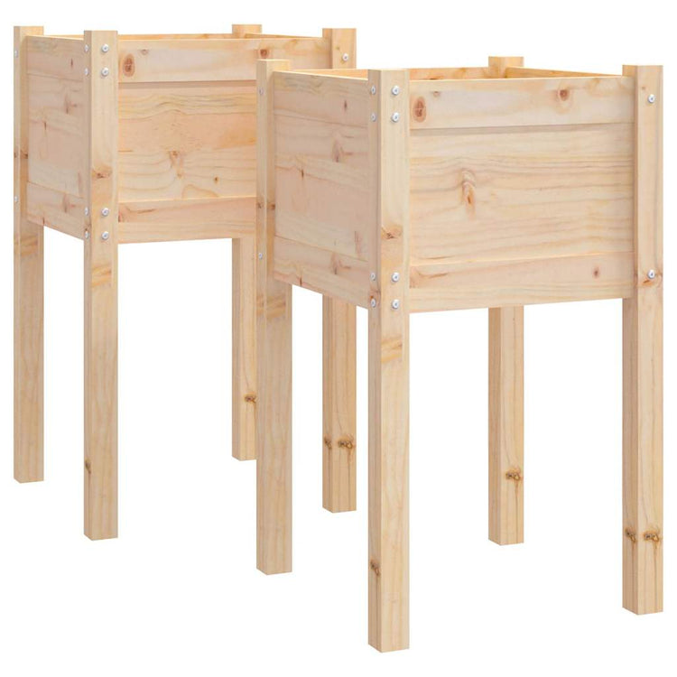 VIDAXL -Pflanzer 2 ST 40x40x70 cm Festkiefer