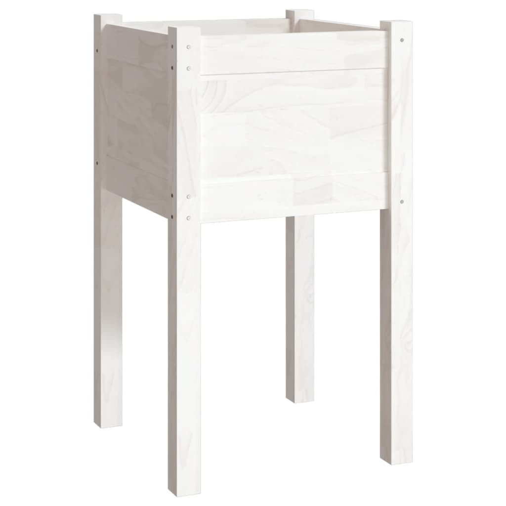 VIDAXL -Planungsbox 40x40x70 cm Festkiefer weiß